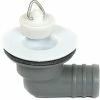Crusader 3/4" / 20mm White Plastic Caravan Top Sink Waste Siphon (R/Angled)