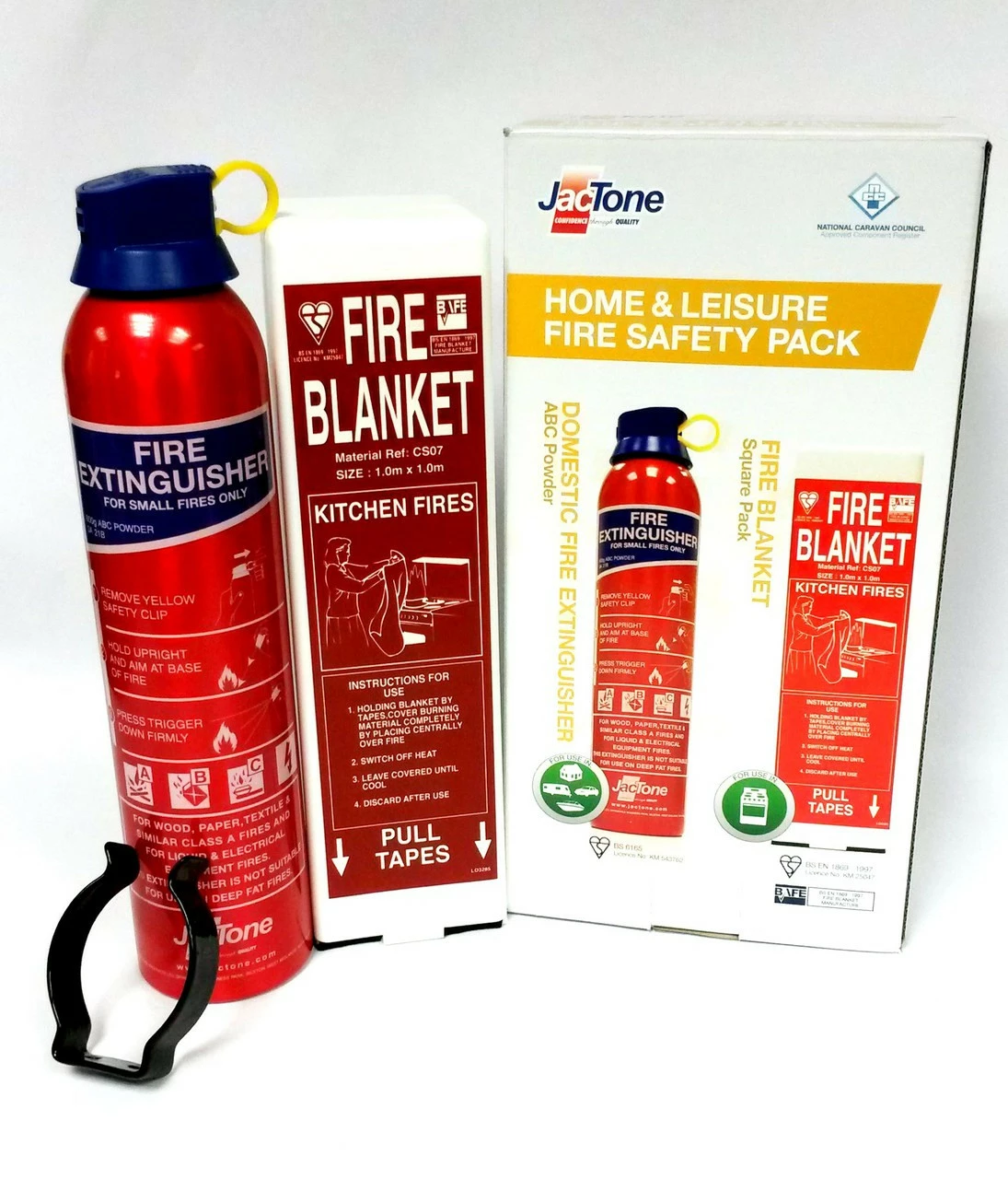 JacTone Home & Leisure Fire Safety ABC + SQ Pack 1 JacTone Home & Leisure Fire Safety ABC + SQ Pack