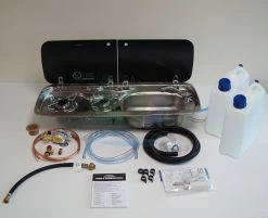 Dometic-Smev 9222 Hob And Sink Van Conversion Kit 1 Inc Template -Kitchen & Bathroom Equipment Shop 9222 RBC wtr 31026.1544026750