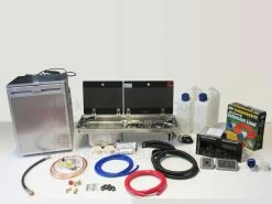 Dometic-Smev 9722 Hob And Sink CRX50 Fridge & Sargent EC160 Van Conversion Kit 2 -Kitchen & Bathroom Equipment Shop 9722 Kit 2 BLK MX 25362.1536137208