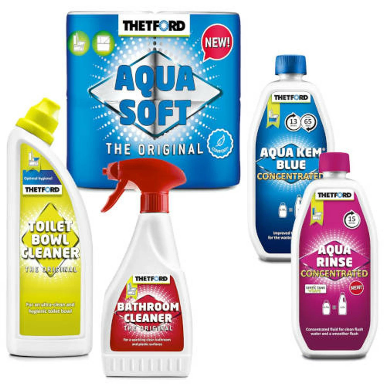 Thetford Porta Potti Toilet Aqua Kem Chemicals Big 5 Saver Pack 1 Thetford Porta Potti Toilet Aqua Kem Chemicals Big 5 Saver Pack