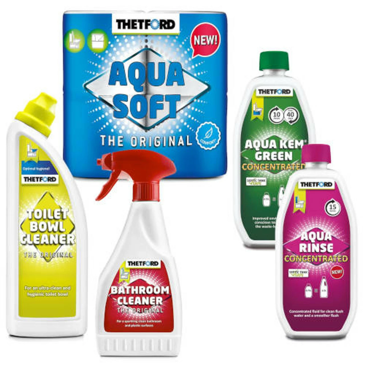 Thetford Porta Potti Toilet Aqua Kem Chemicals Big 5 Saver Pack 2 Thetford Porta Potti Toilet Aqua Kem Chemicals Big 5 Saver Pack - Image 2