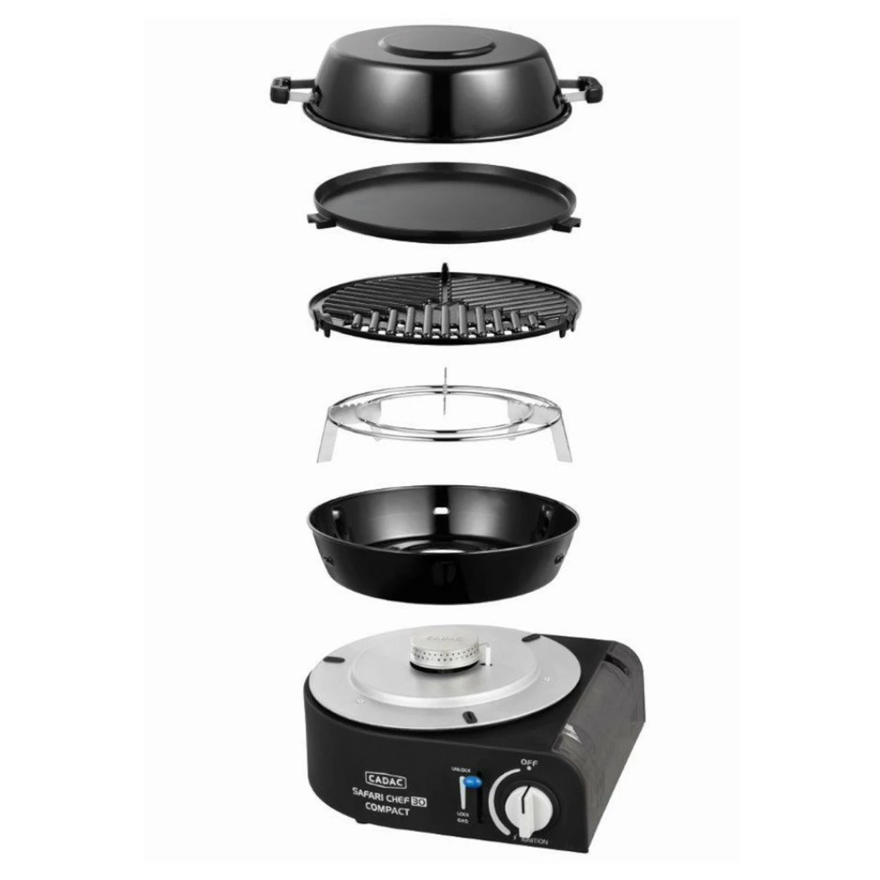 Cadac Safari Chef 30 Compact Gas BBQ 1 Cadac Safari Chef 30 Compact Gas BBQ