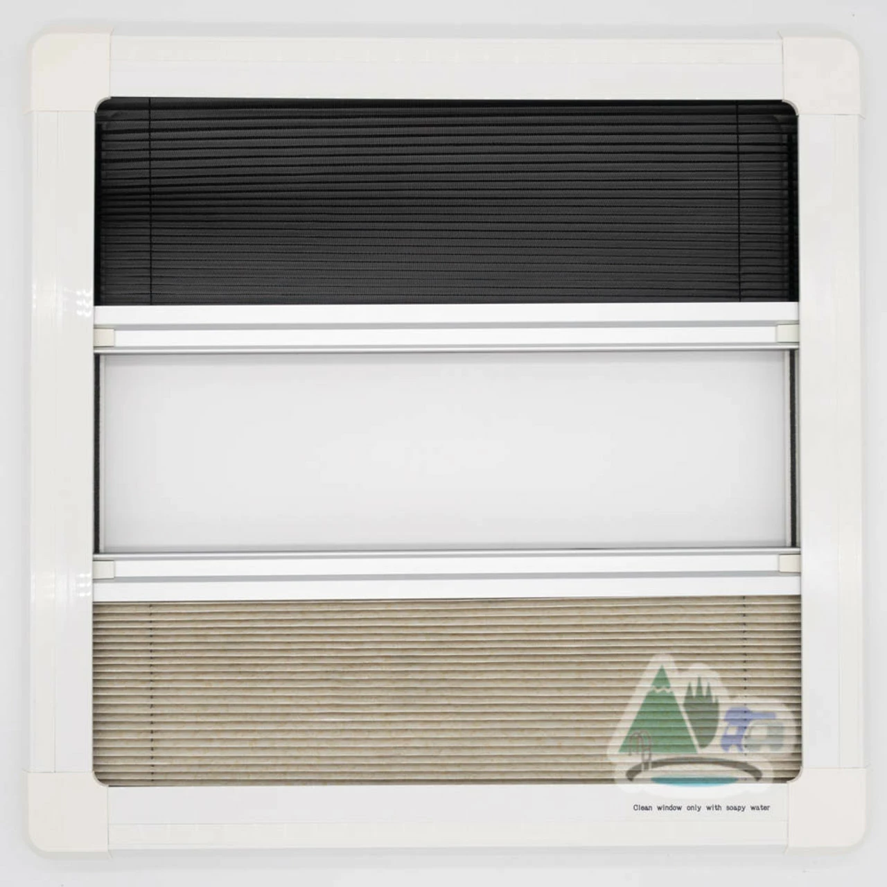 Adventurer Campervan Top Hinge Window With Blind And Fly Screen - Flush Acrylic Glass 9 Adventurer Campervan Top Hinge Window With Blind And Fly Screen - Flush Acrylic Glass - Image 9