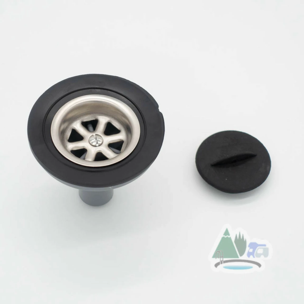 DLS 3/4" Straight Siphon Waste Outlet For Caravan Shower Tray 2 DLS 3/4" Straight Siphon Waste Outlet For Caravan Shower Tray - Image 2