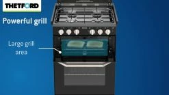 Thetford K1520 Lightweight Oven And Hob Cooker With Dual Fuel Option -Kitchen & Bathroom Equipment Shop Frame 01973 02206.1548358477