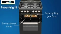 Thetford K1520 Lightweight Oven And Hob Cooker With Dual Fuel Option -Kitchen & Bathroom Equipment Shop Frame 02151 79226.1548361911