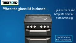 Thetford K1520 Lightweight Oven And Hob Cooker With Dual Fuel Option -Kitchen & Bathroom Equipment Shop Frame 03022 05787.1548361822
