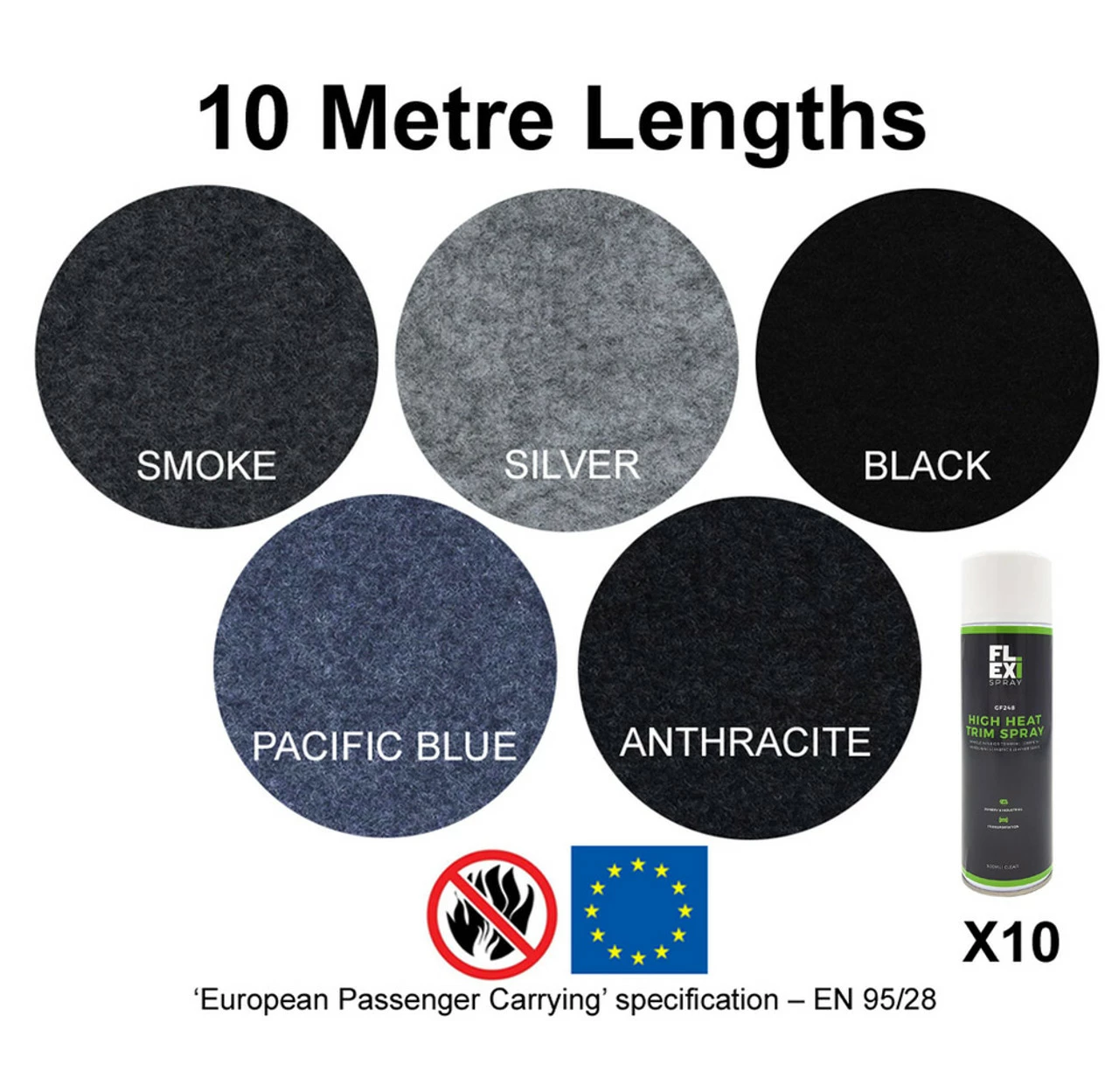 JLS Ltd 10m X 2m Hi-flex Camper Van Lining Carpet + 10 Trim-Fix Spray Adhesives 1 JLS Ltd 10m X 2m Hi-flex Camper Van Lining Carpet + 10 Trim-Fix Spray Adhesives