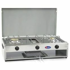 CF Parker Double Burner Hob And Grill Camping Cooker