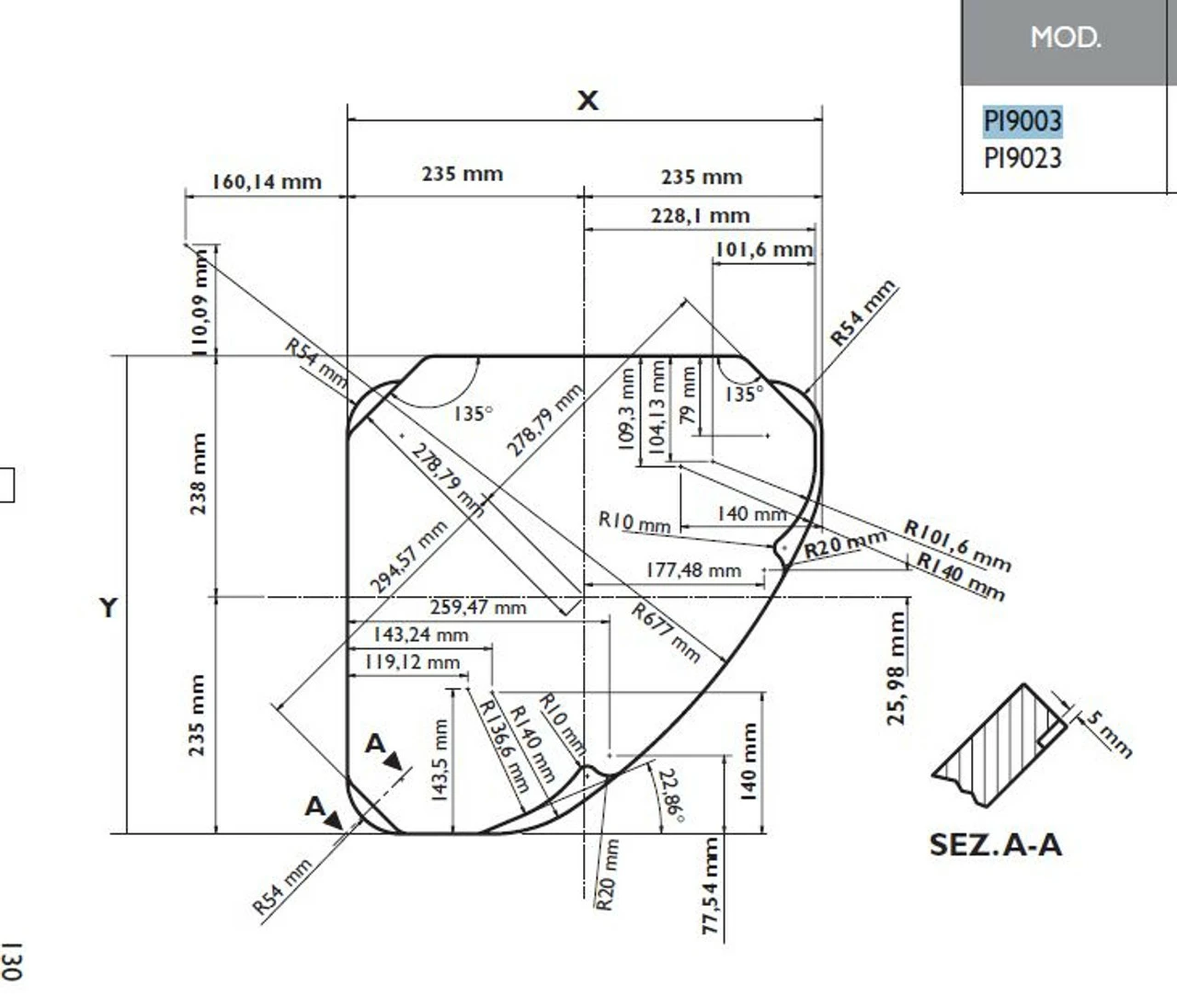 Dometic-Smev PI9003 Triangular Caravan 3 Burner Hob 2 Dometic-Smev PI9003 Triangular Caravan 3 Burner Hob - Image 2