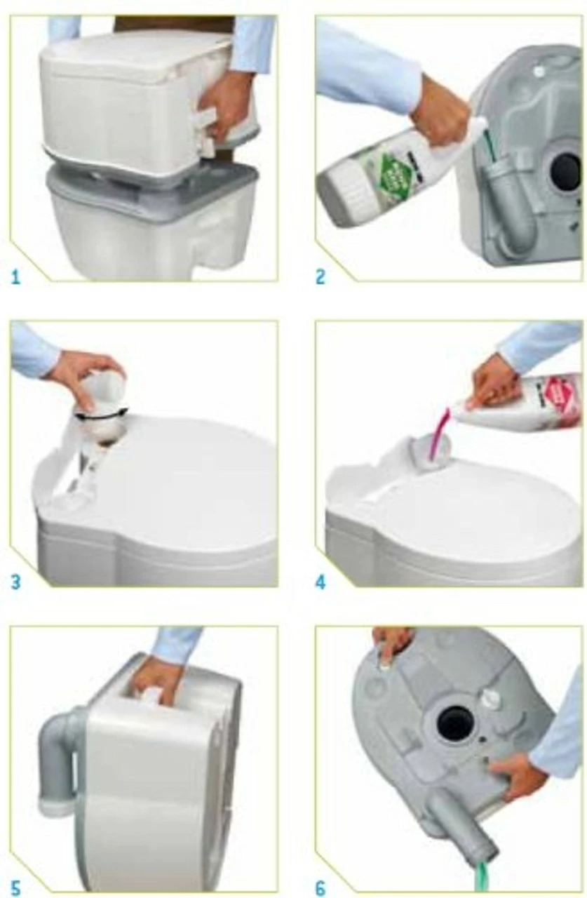 Thetford Porta Potti Excellence 565 Portable Camping Toilet - Manual Flush 8 Thetford Porta Potti Excellence 565 Portable Camping Toilet - Manual Flush - Image 8