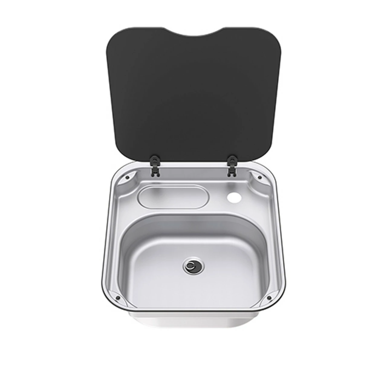Thetford Spinflo Basic Line Rectangular Caravan Sink With Siphon & Seal 1 Thetford Spinflo Basic Line Rectangular Caravan Sink With Siphon & Seal