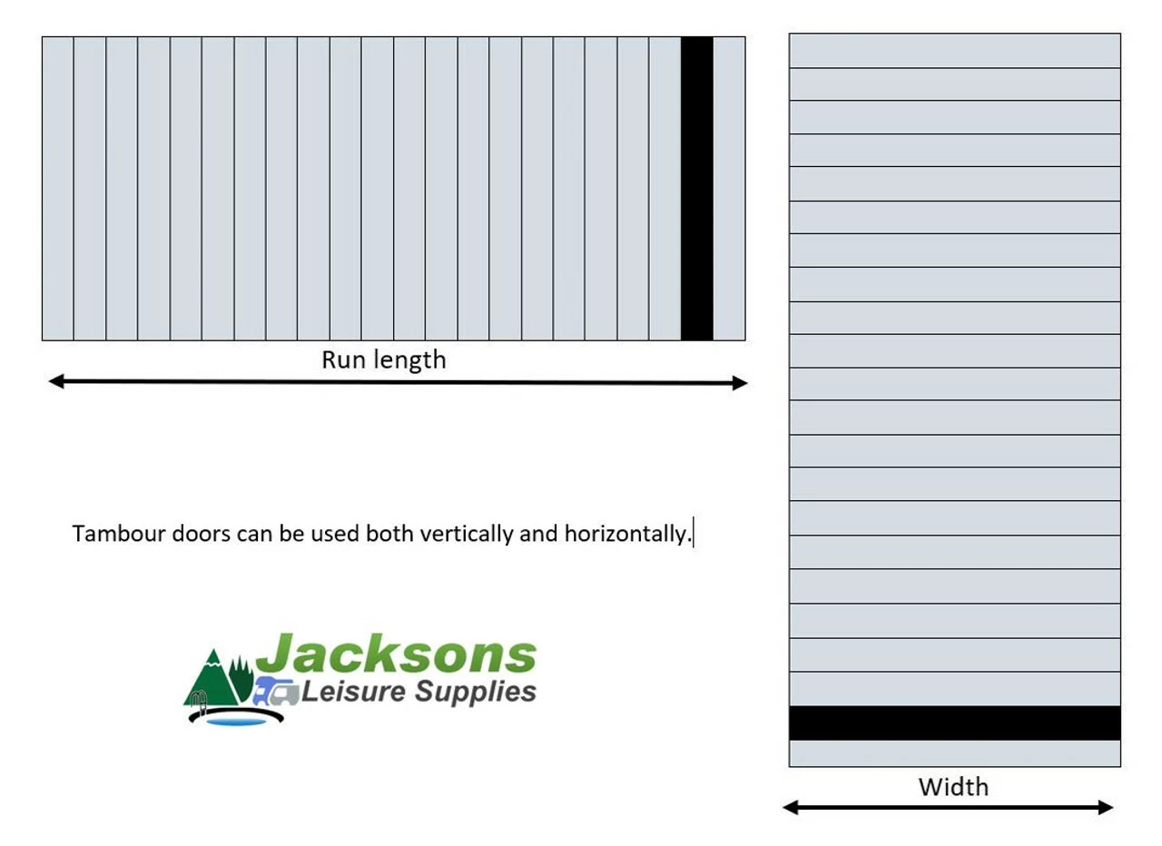 Tambourline Tambour Roller Door Kit In Bronze For Campervans 2 Tambourline Tambour Roller Door Kit In Bronze For Campervans - Image 2