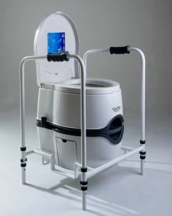 Kitchen & Bathroom Equipment Shop 28 JLS Excellence Electric & Manual Flush Portable Toilet With Folding Mobility Frame
