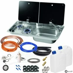 Kitchen & Bathroom Equipment Shop 44 CAN FL1765 FL1766 Hob And Sink Camper Van Conversion Kit