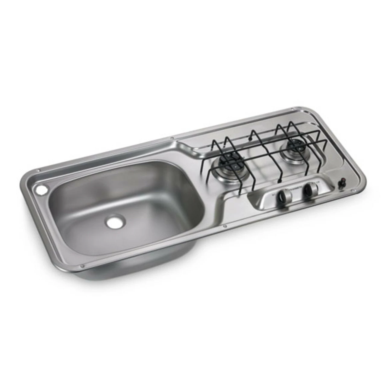 Dometic-Smev HS 2320 L Two Burner Hob And Sink Combination Unit For Caravan And Motorhomes (Smev 911) 1 Dometic-Smev HS 2320 L Two Burner Hob And Sink Combination Unit For Caravan And Motorhomes (Smev 911)