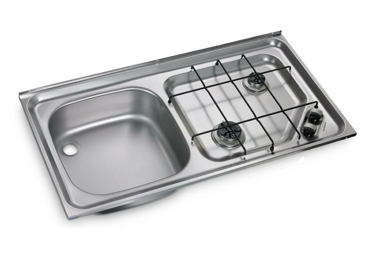 Dometic-Smev HS2421 (Smev 921) Caravan 2 Burner Hob & Sink Combination 1 Dometic-Smev HS2421 (Smev 921) Caravan 2 Burner Hob & Sink Combination