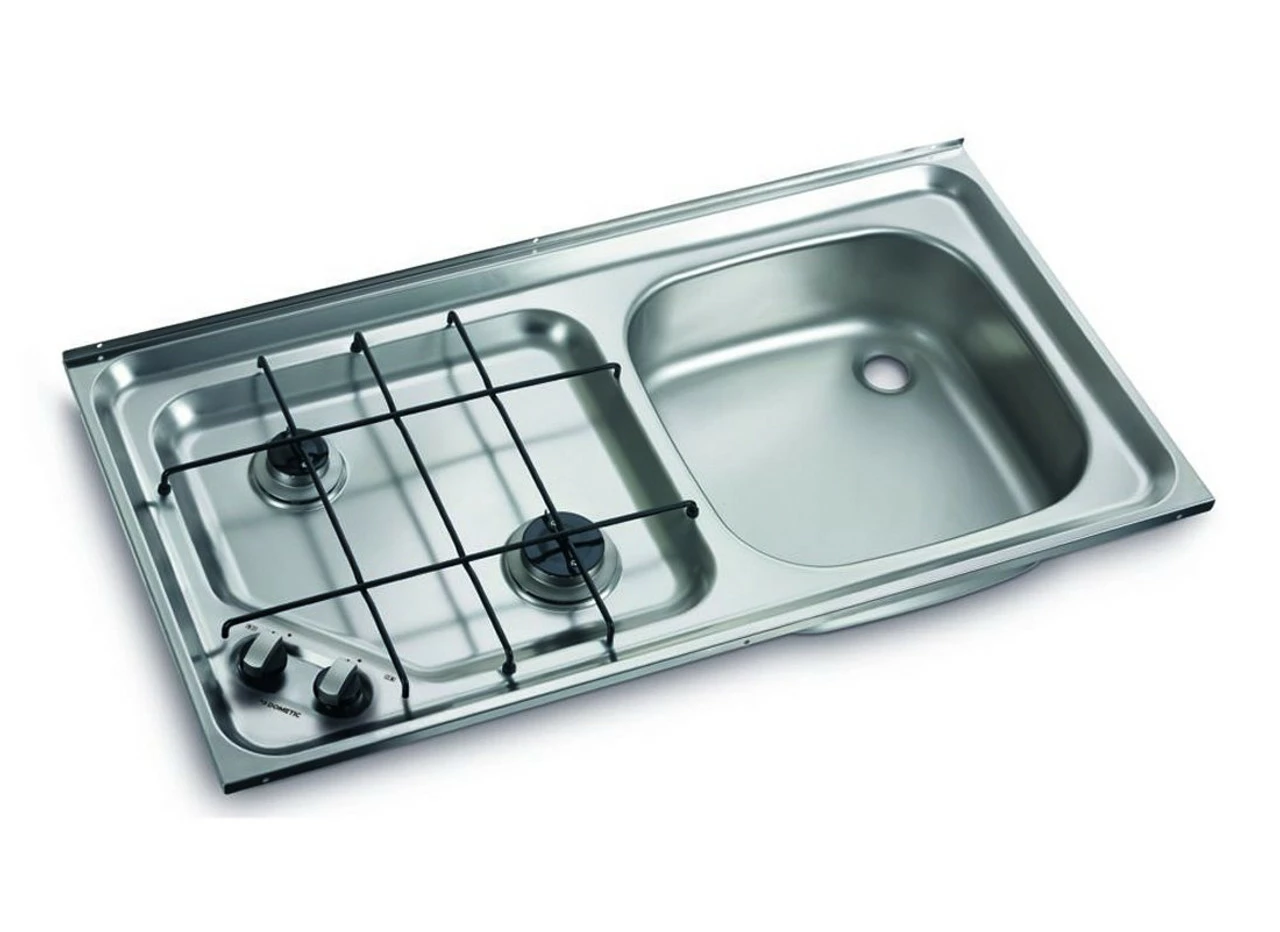 Dometic-Smev HS2421 (Smev 921) Caravan 2 Burner Hob & Sink Combination 2 Dometic-Smev HS2421 (Smev 921) Caravan 2 Burner Hob & Sink Combination - Image 2