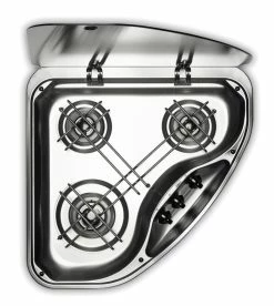Dometic-Smev PI9003 Triangular Caravan 3 Burner Hob