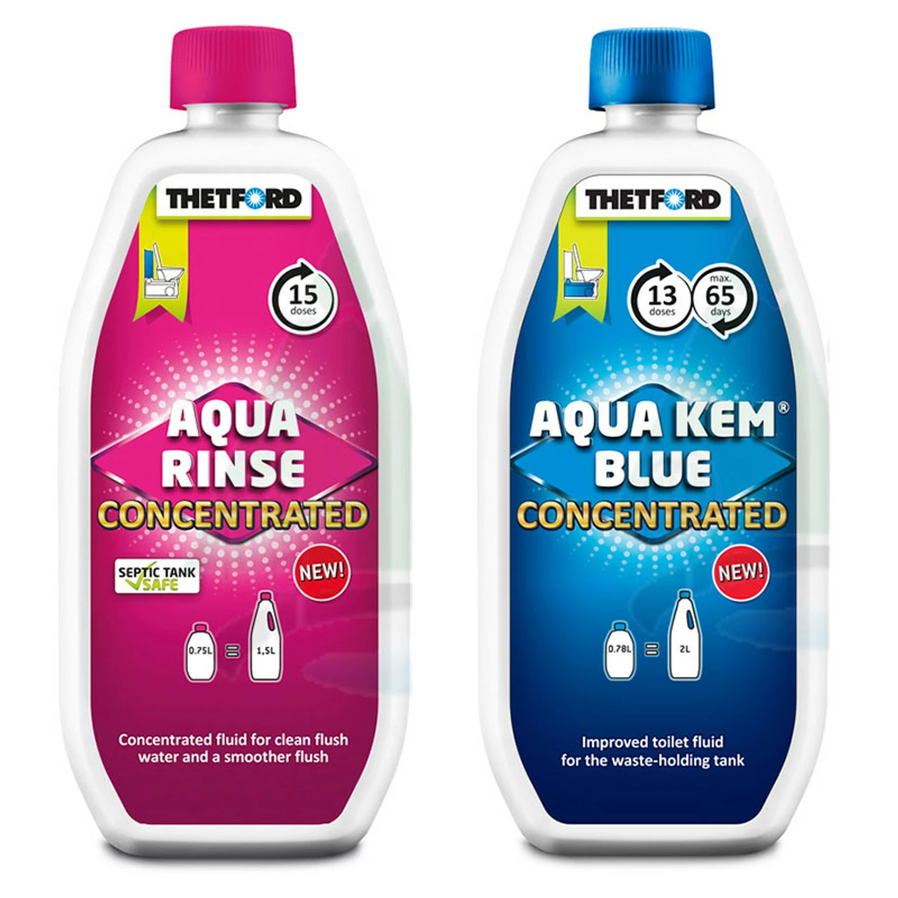 Thetford Aqua Kem Porta Potti Pink & Green Eco Friendly Concentrate Chemical Duo Pack 3 Thetford Aqua Kem Porta Potti Pink & Green Eco Friendly Concentrate Chemical Duo Pack - Image 3