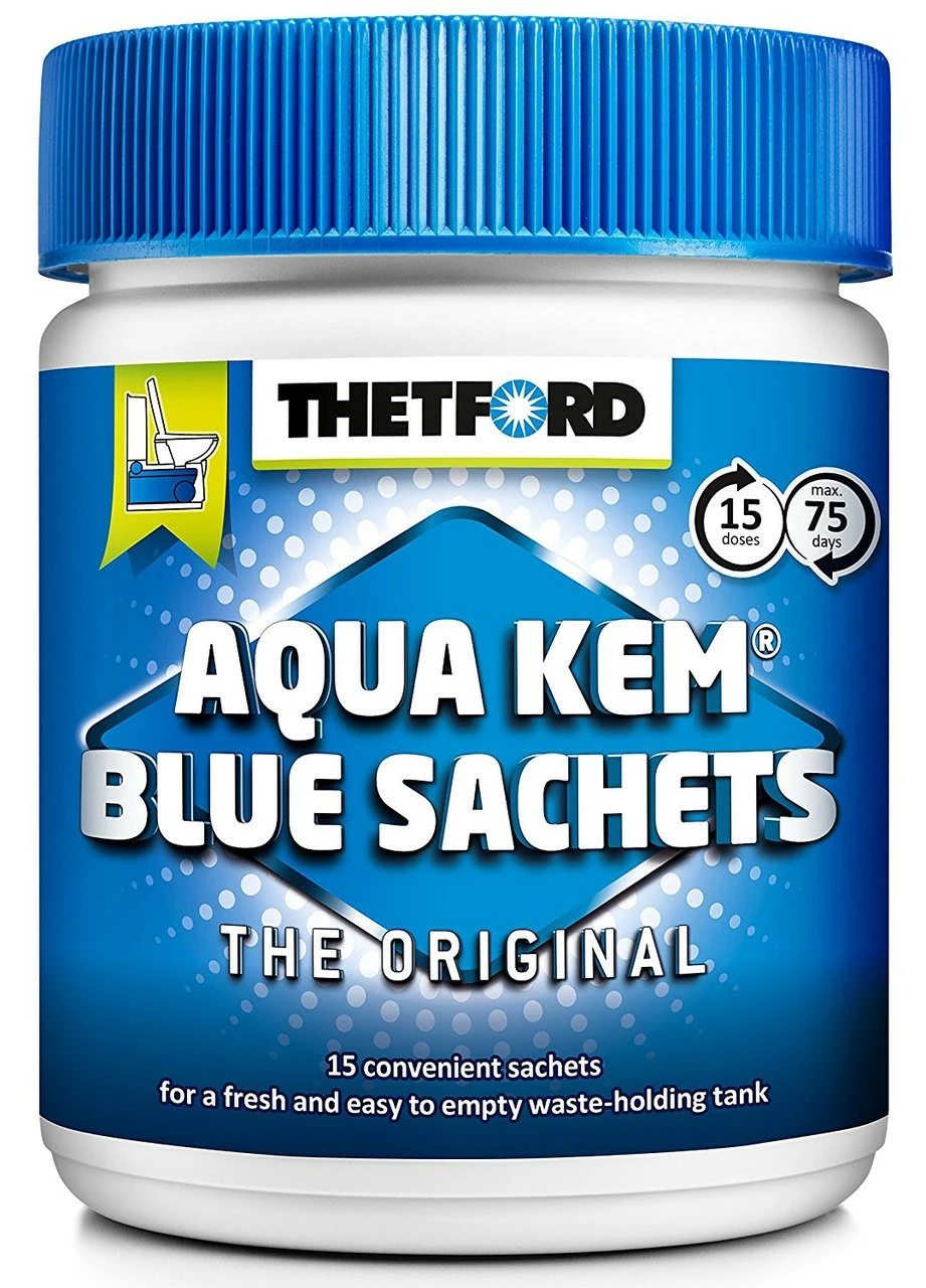 Thetford Aqua Kem Blue Portable Toilet Chemical Sachets 1 Thetford Aqua Kem Blue Portable Toilet Chemical Sachets