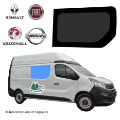 JLS Renault Trafic Vauxhall Vivaro Bonded Glass Fixed Window - Driver's Side