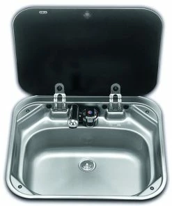 Dometic-Smev 8005 Caravan Motorhome Sink Unit With Glass Lid