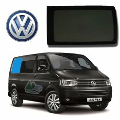 JLS VW T5 T6 Bonded Privacy Glass Fixed Window - Rear Right Hand SWB